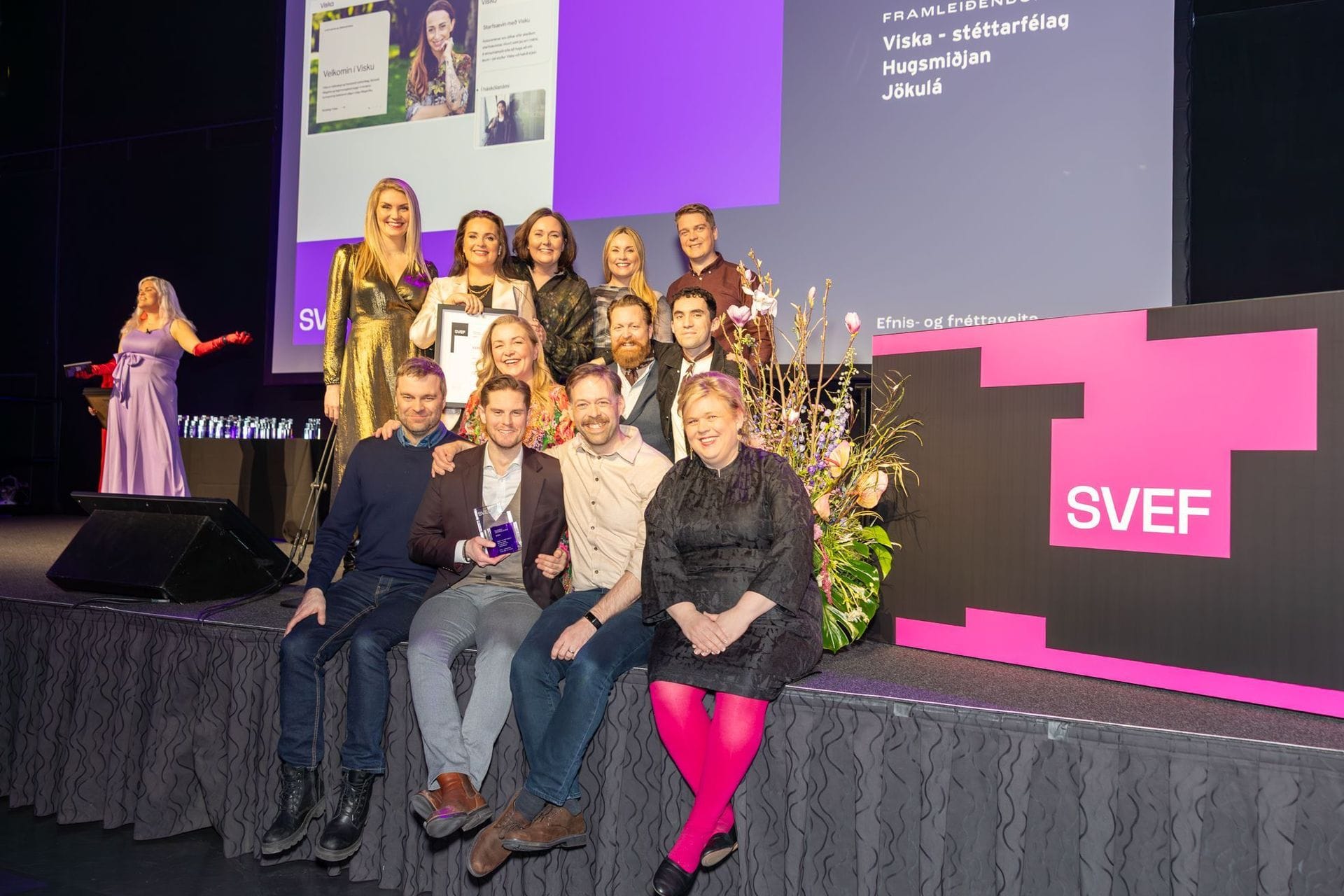 Vefverðlaun - hópmynd